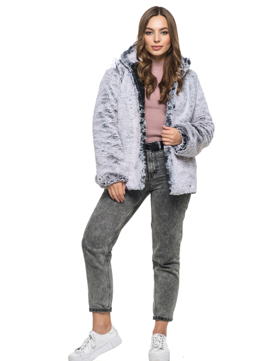 Шуба из еко хутра 2-099 шиншила