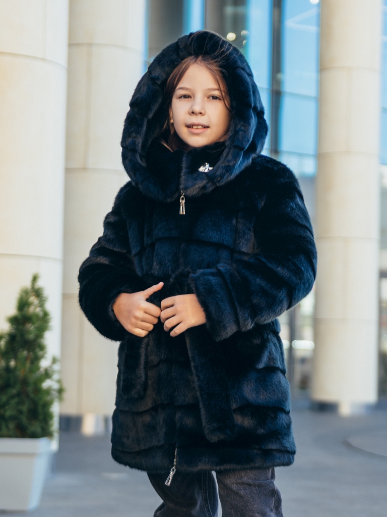 Шуба дитяча 3-014 чорна