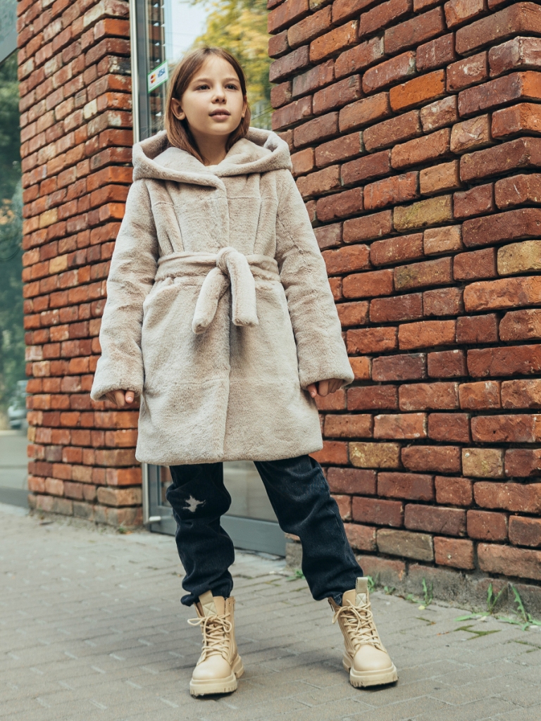 Дитяча еко шуба 3-441 перлина