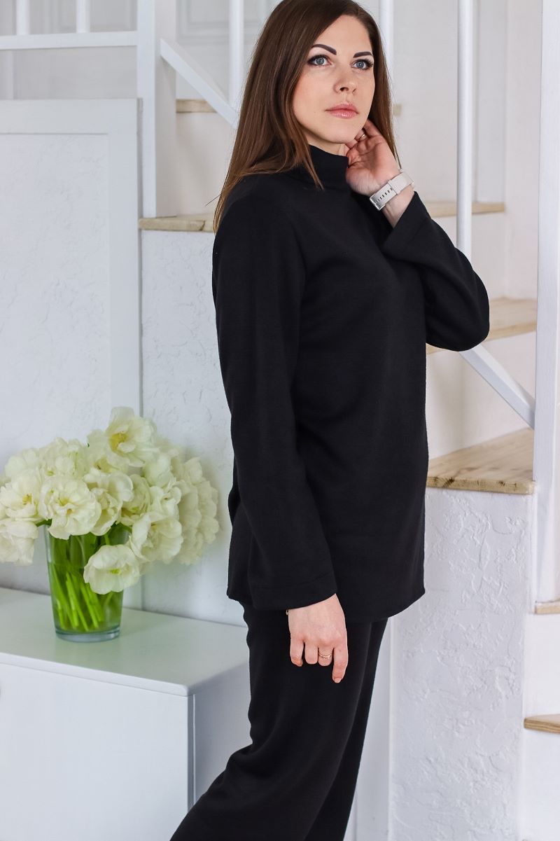 Жіночий спортивний костюм 5002 чорний