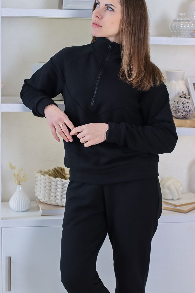 Жіночий спортивний костюм 5003 чорний