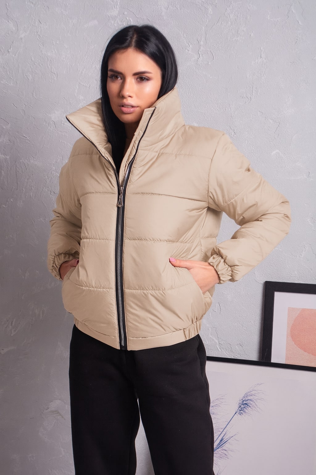 Куртка к-008 бежева