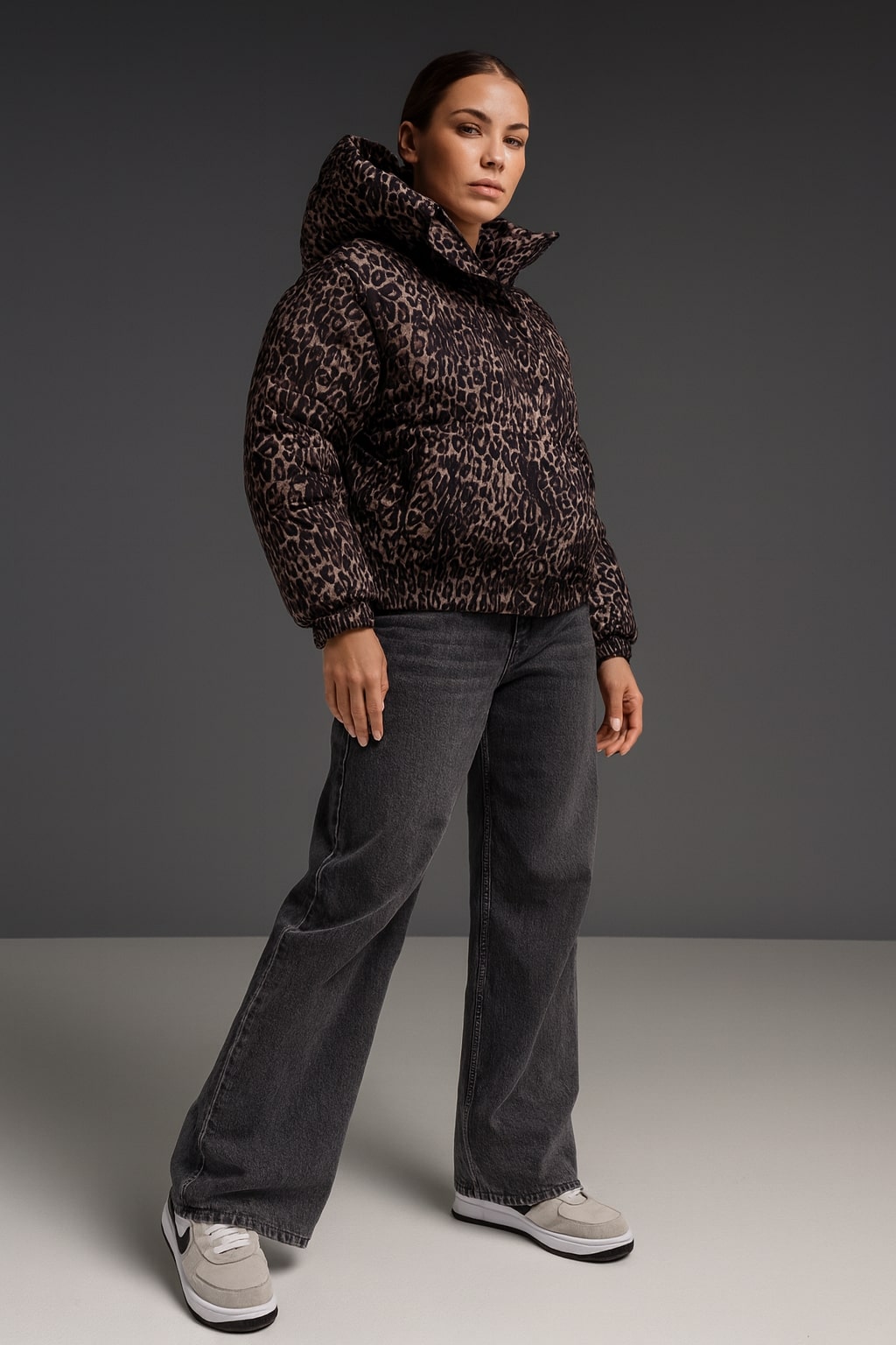 Куртка к-035 леопард 46