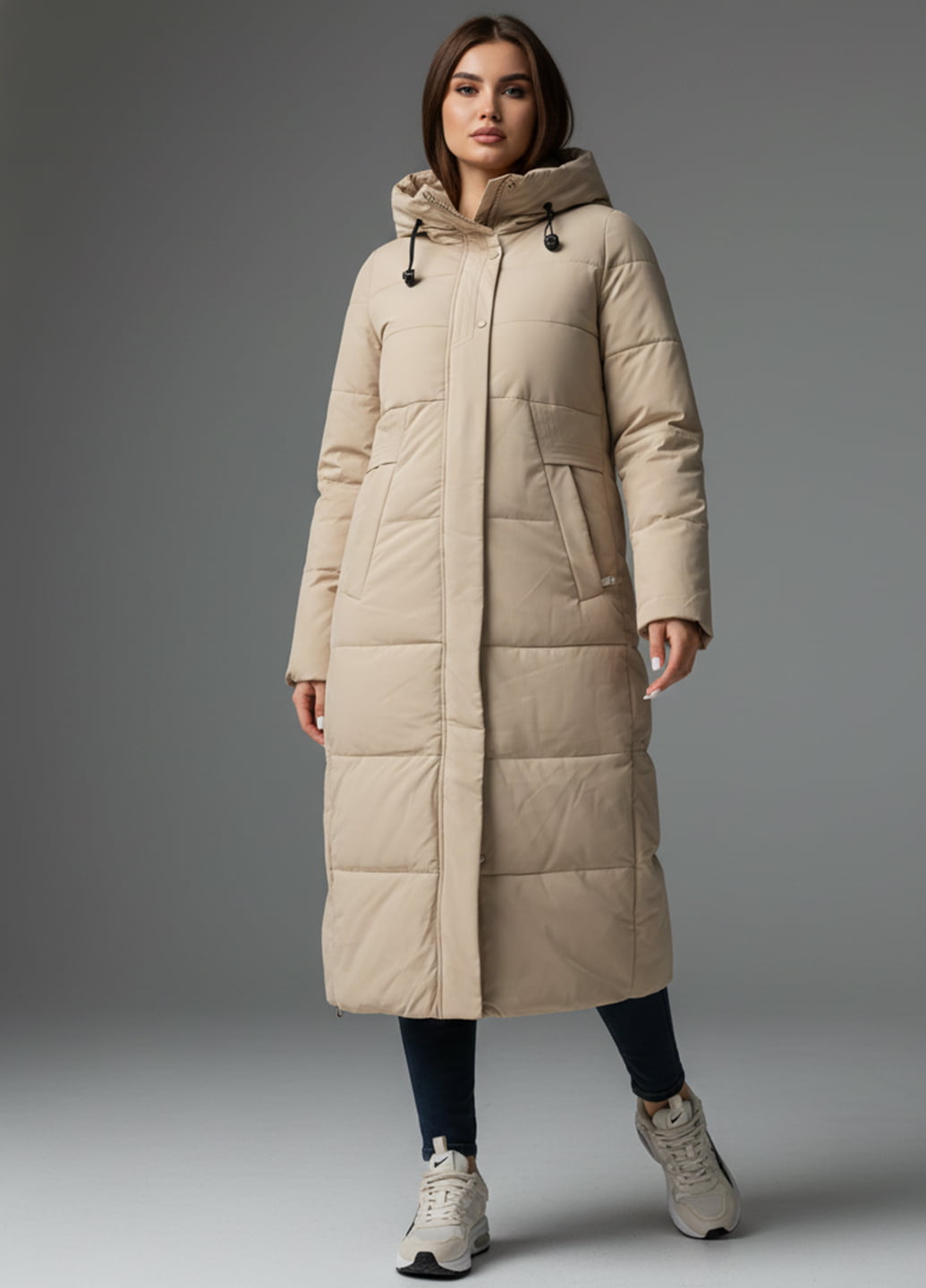 Зимова куртка к-054 бежева XXL