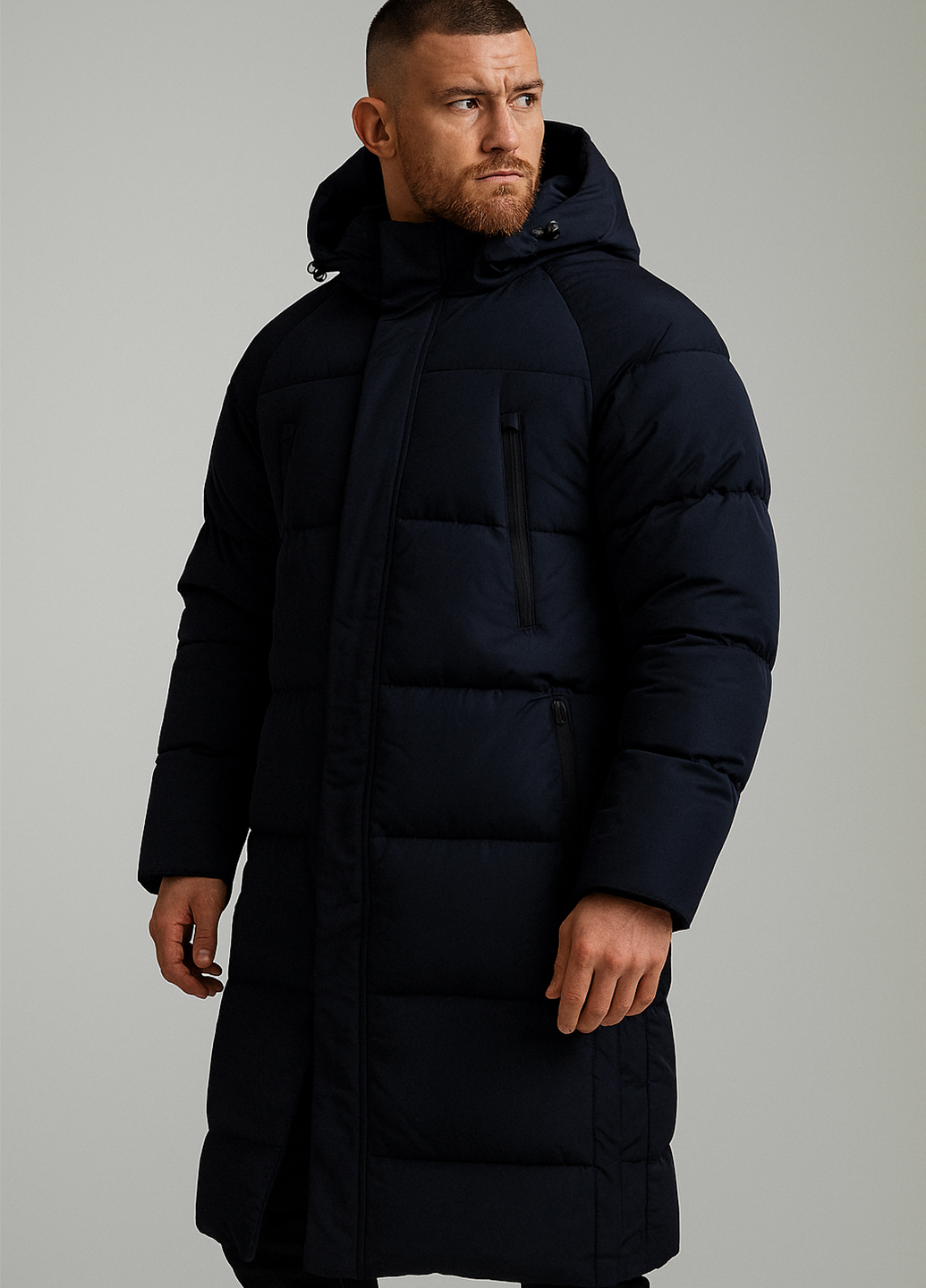 Куртка пуховик км-003 наві